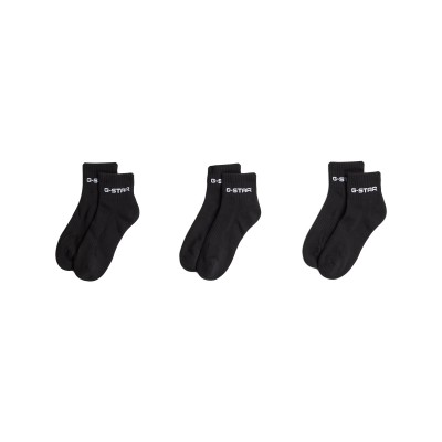 G-Star Raw Socks 3-Pack Short Logo-Black