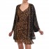 Nekane Kimono Bagnaia Embroidered With Sequins-Black