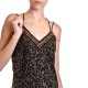 Nekane Dress Bianca Maxi Embroidered With Sequins-Black