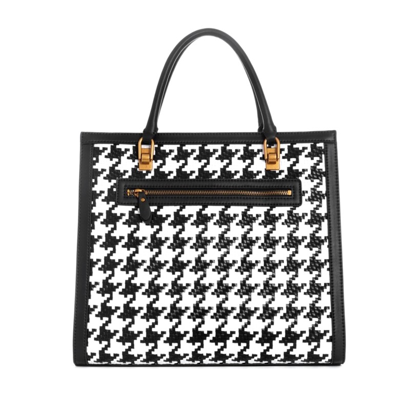 Guess Abey Elite Tote Bag-Black/White