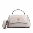 Guess Handbag Saffiano Eco Gloriana-Pewter
