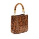 Guess Mini Handbag Eire Sibel Python-Print-Brown