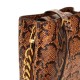 Guess Mini Handbag Eire Sibel Python-Print-Brown