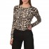 Motel Sweater Knitted With Sparkle Stones-Animal Print