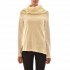 Lotus Eaters High Collar Rib Knit Blouse-Ecru