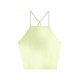 Calvin Klein Strappy Top Repeat Logo-Jaded Green