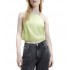Calvin Klein Strappy Top Repeat Logo-Jaded Green