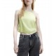 Calvin Klein Strappy Top Repeat Logo-Jaded Green