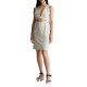 Calvin Klein Open Back Strap Utility Dress-Classic Beige