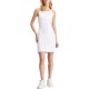 Calvin Klein Sheen Milano Back Strap Dress-Bright White Calvin Klein Sheen Milano Back Strap Dress-Bright White