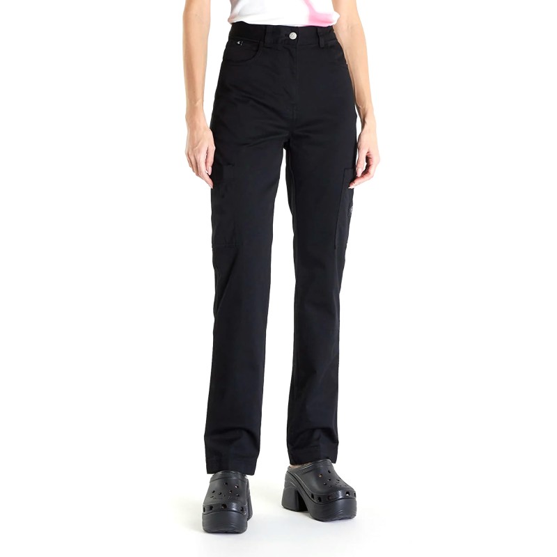 Calvin Klein Woven Label Straight Fit Pant-CK Black Calvin Klein Woven Label Straight Fit Pant-CK Black