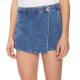 Calvin Klein Wrap Denim Skirt-Denim Medium