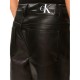 Calvin Klein Faux Leather HR Straight Pants-CK Black Calvin Klein Faux Leather HR Straight Pants-CK Black