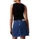 Calvin Klein Slim Ribbed Lyocell Tank Top-CK Black