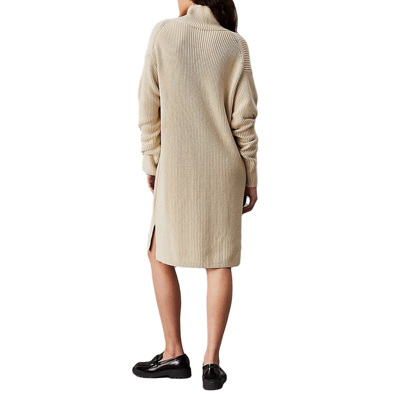 Calvin Klein Chunky Loose Sweater Dress-Pelican Calvin Klein Chunky Loose Sweater Dress-Pelican