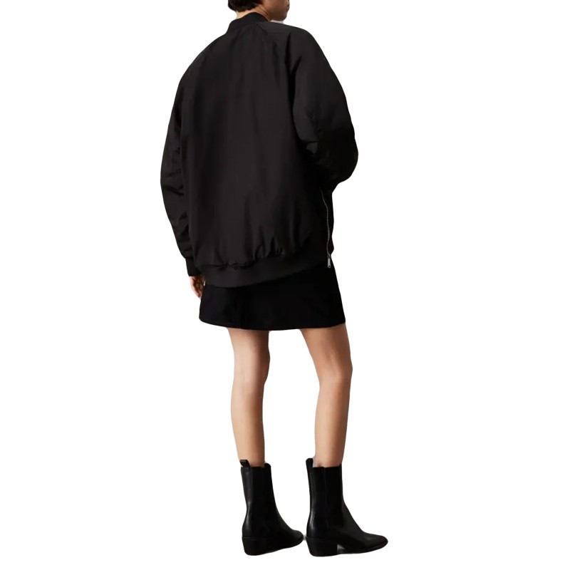 Calvin Klein Bomber Jacket Long Padded-Black