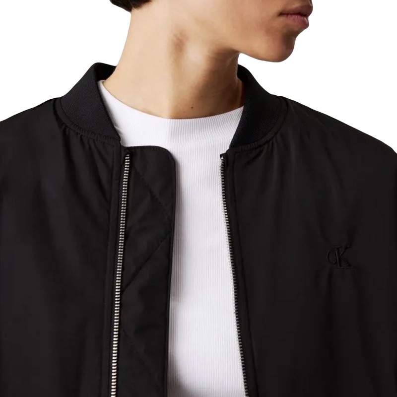 Calvin Klein Bomber Jacket Long Padded-Black
