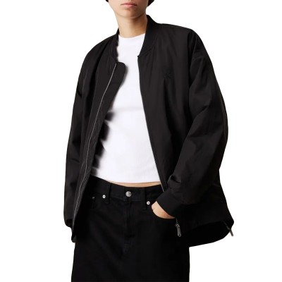 Calvin Klein Bomber Jacket Long Padded-Black