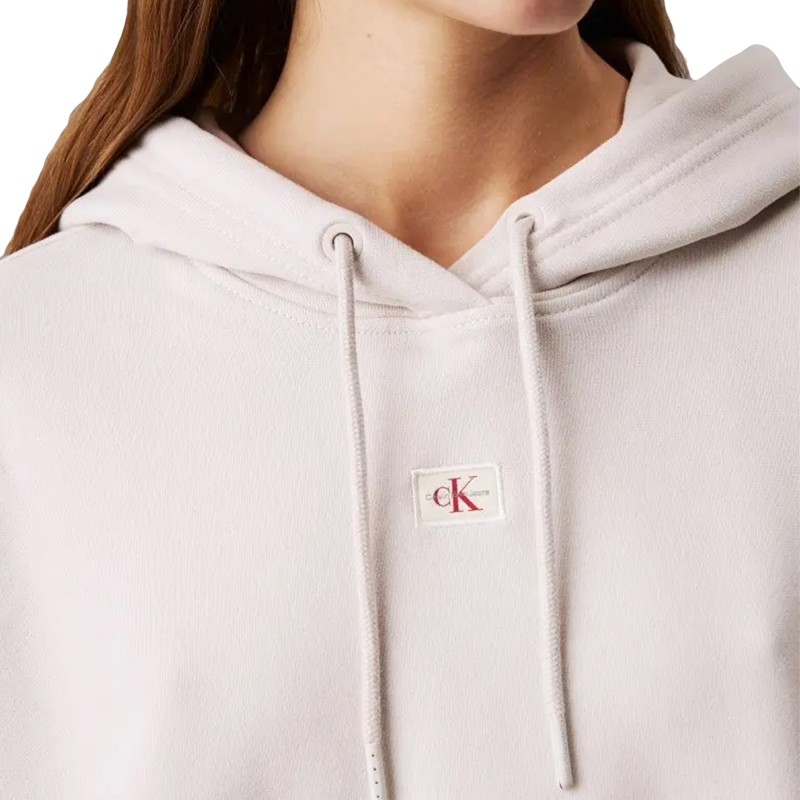 Calvin Klein Hoodie Woven Label-Moonbeam