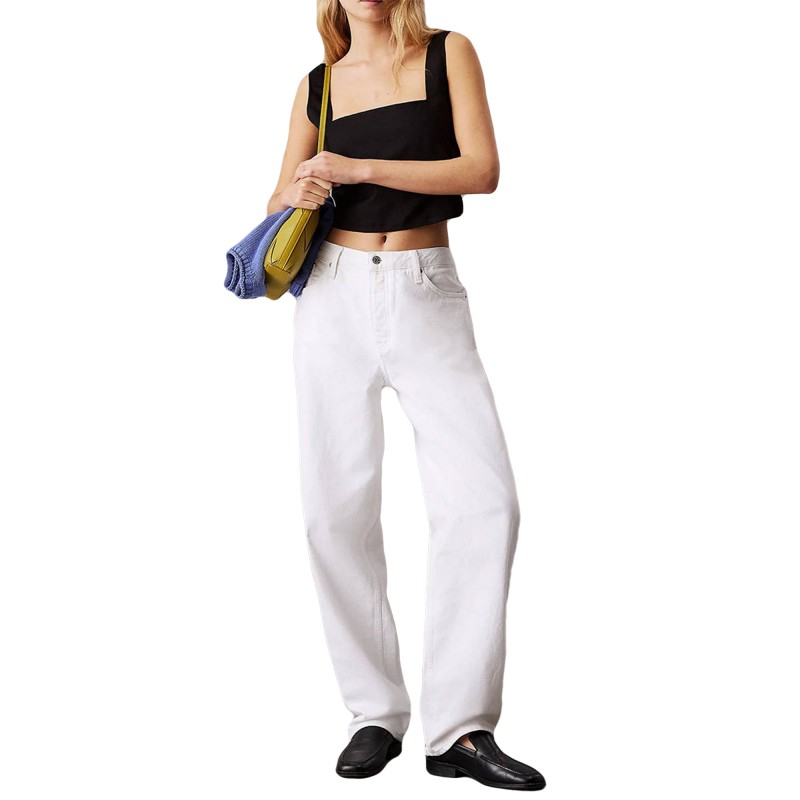 Calvin Klein Top Soft Linen-Black