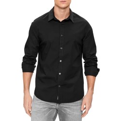 Calvin Klein Slim Stretch Shirt-CK Black