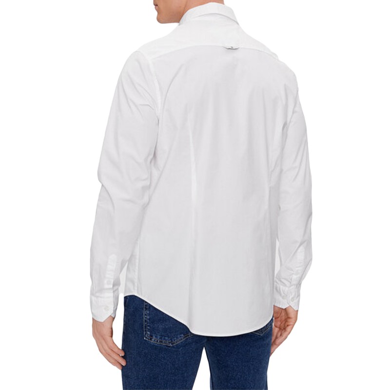 Calvin Klein Slim Stretch Shirt-Bright White Calvin Klein Slim Stretch Shirt-Bright White