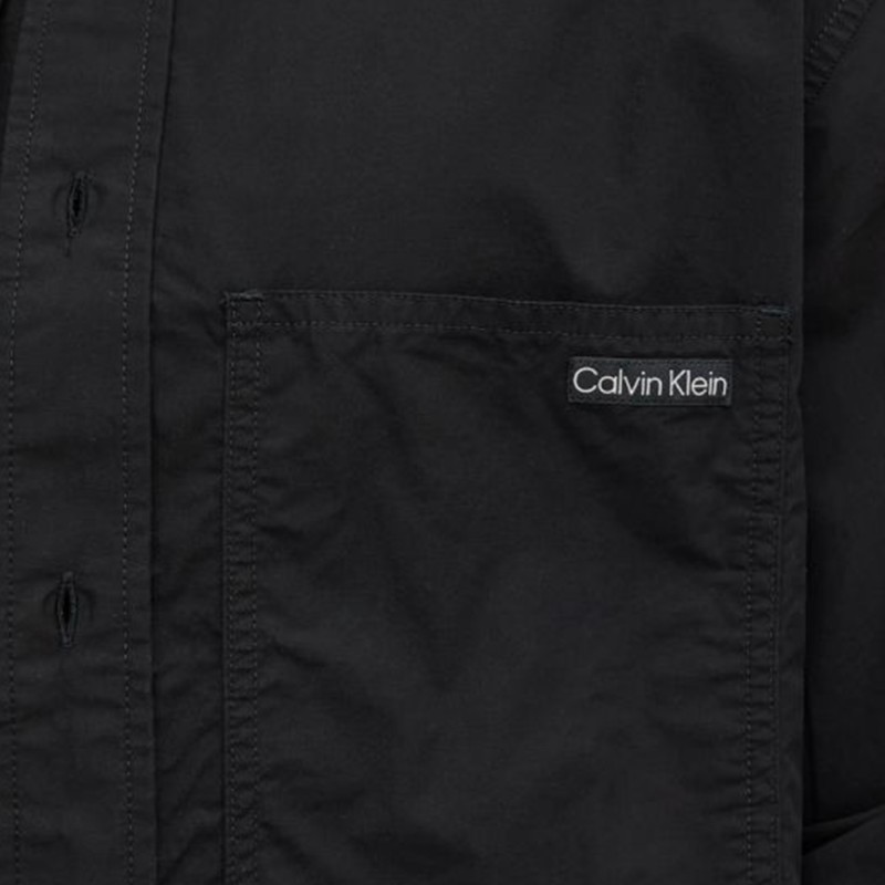 Calvin Klein Shirt Relaxed Cotton Poplin-Black