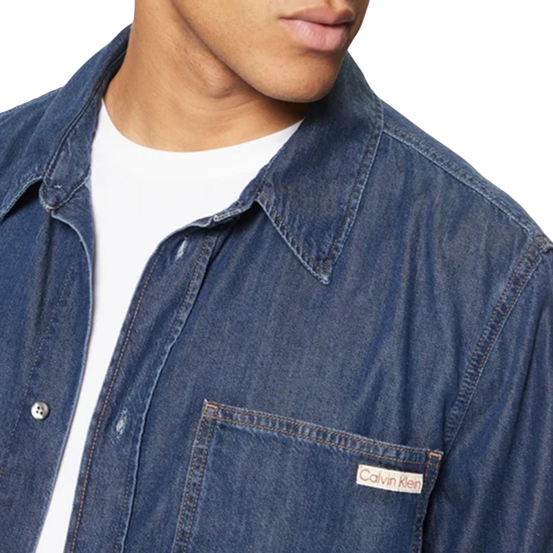 Calvin Klein Shirt Denim Regular-Denim Rinse Calvin Klein Shirt Denim Regular-Denim Rinse