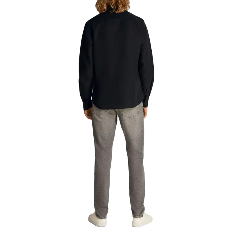Calvin Klein Shirt Linen Cotton-Black