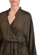 Nekane Blouse Seila Wrap With Lacing-Chaki Nekane Blouse Seila Wrap With Lacing-Chaki