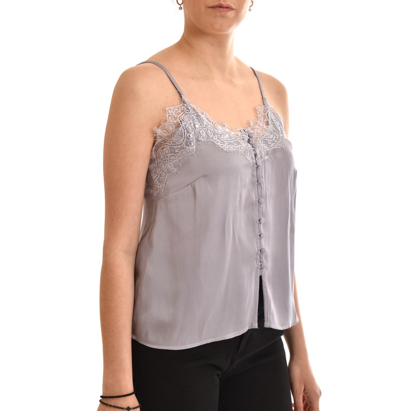 Nekane Top Lingerie With Lace & Buttons-Malva