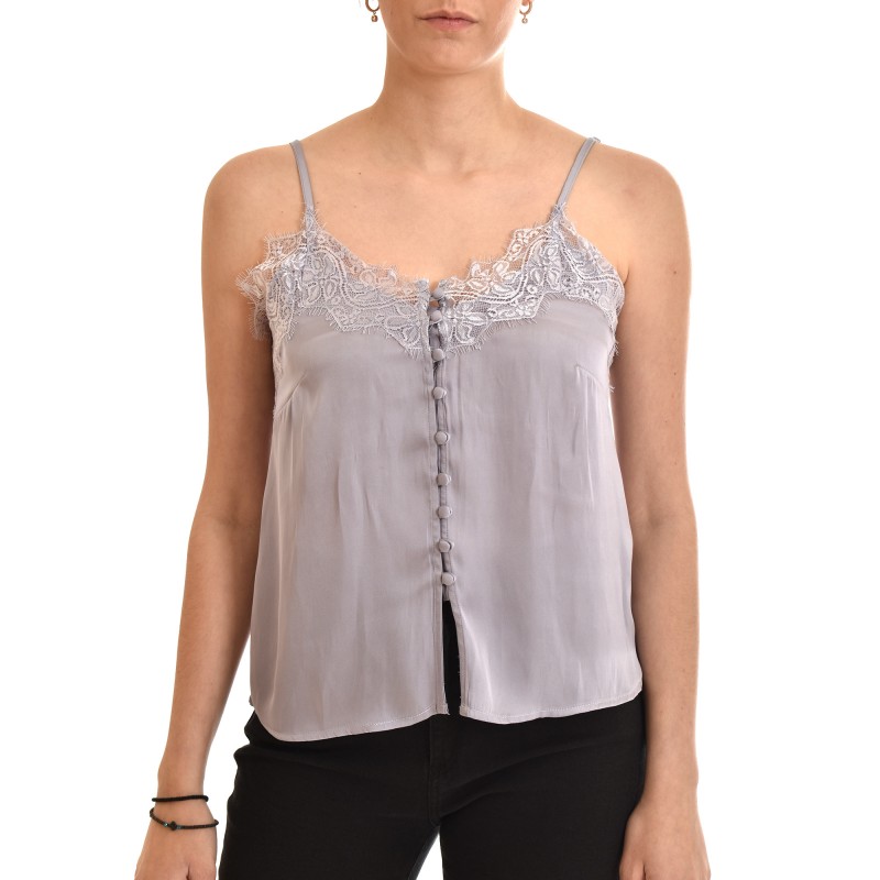 Nekane Top Lingerie With Lace & Buttons-Malva