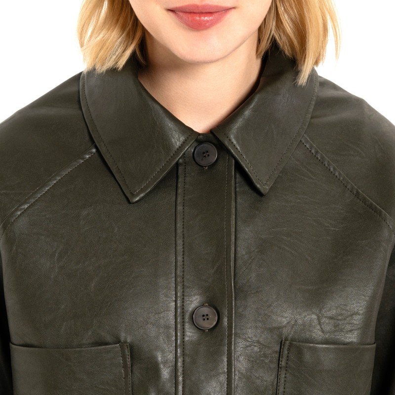 Philosophy Jacket Leather-Olive Philosophy Jacket Leather-Olive