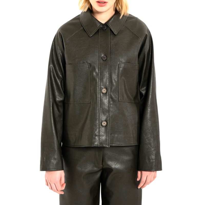 Philosophy Jacket Leather-Olive Philosophy Jacket Leather-Olive