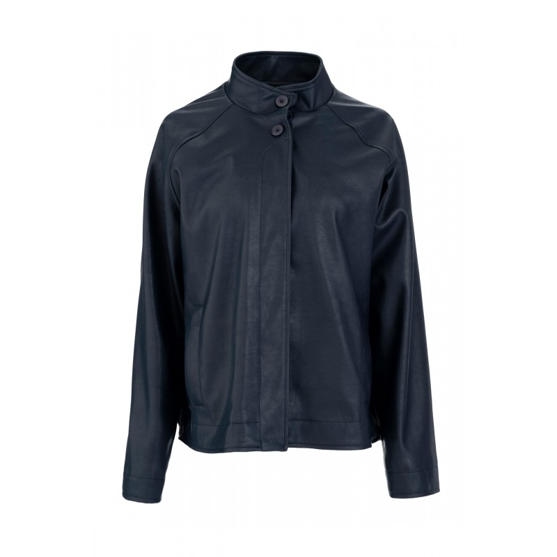 Philosophy Jacket Leather-Blue Philosophy Jacket Leather-Blue