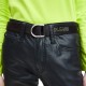 Calvin Klein Jeans Belt Logo Slider D-Ring 3cm-Black/Acid Lime