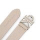 Calvin Klein Logo Buckle Leather Belt-Dune