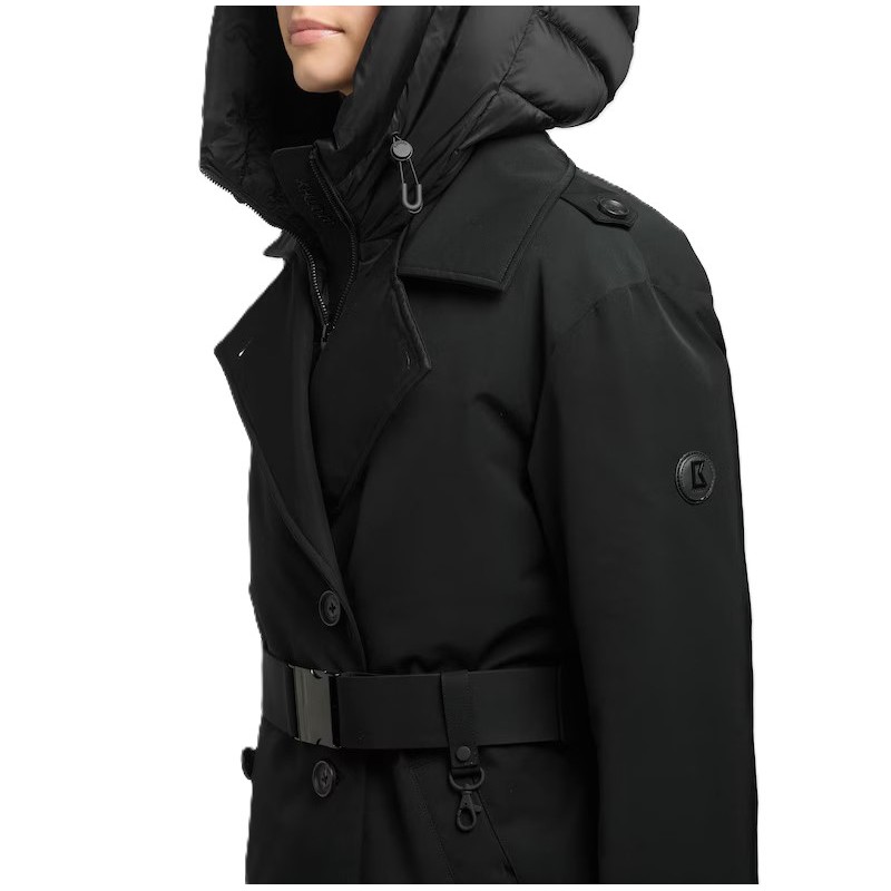 Khujo Elena3 Coat Double Breasted-Black Khujo Elena3 Coat Double Breasted-Black