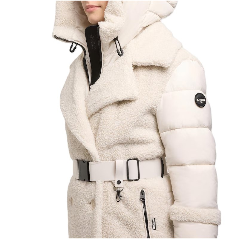 Khujo Kalmia2 Coat Double Breasted-Cotton Cream Khujo Kalmia2 Coat Double Breasted-Cotton Cream