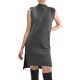 Lotus Eaters Two Tone Rib Knit Dress-Anthracite/Black Lotus Eaters Two Tone Rib Knit Dress-Anthracite/Black