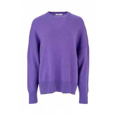 Philosophy Sweater Cashmere Round Neck-Purple Philosophy Sweater Cashmere Round Neck-Purple
