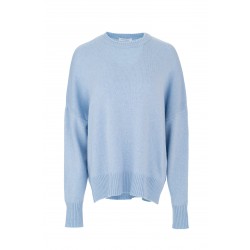 Philosophy Sweater Cashmere Round Neck-Sky Blue