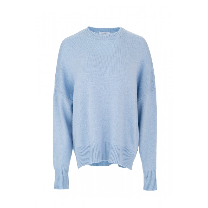 Philosophy Sweater Cashmere Round Neck-Sky Blue Philosophy Sweater Cashmere Round Neck-Sky Blue