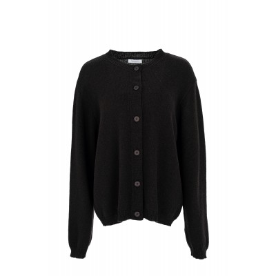 Philosophy Cardigan Cropped Cashmere-Dark Brown Philosophy Cardigan Cropped Cashmere-Dark Brown
