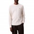 Calvin Klein T-Shirt Long Sleeve Waffle Badge-Tofu