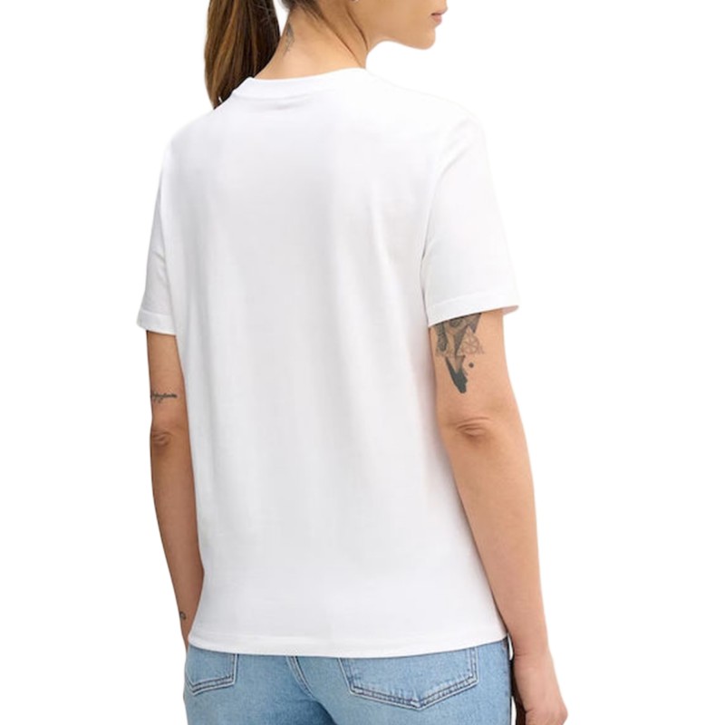 Calvin Klein T-Shirt Sequin Monogram-Brilliant White