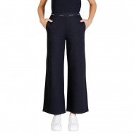 Calvin Klein Trousers Ponte Logo-Black
