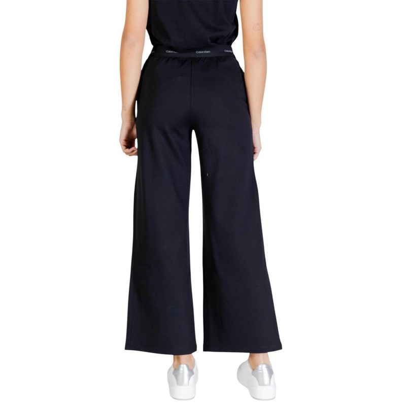 Calvin Klein Trousers Ponte Logo-Black