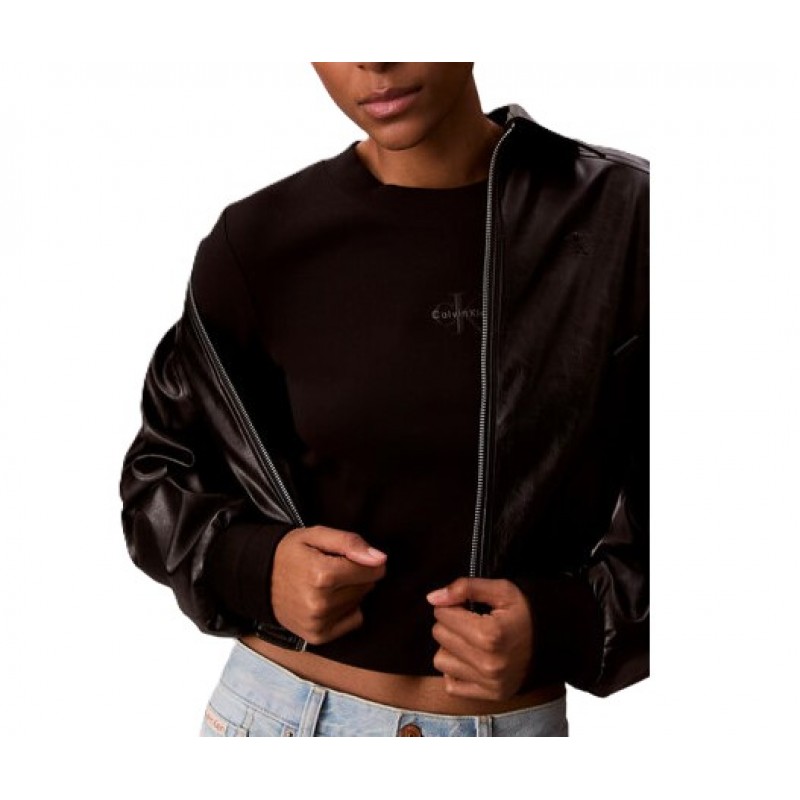 Calvin Klein Top Long Sleeve Baby Monogram-Black Calvin Klein Top Long Sleeve Baby Monogram-Black