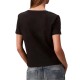 Calvin Klein T-Shirt Relaxed Fit Monogrammed V Neck-Black